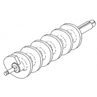 Worm Feed Screw Assy - 22 Old Style CS22A-OS